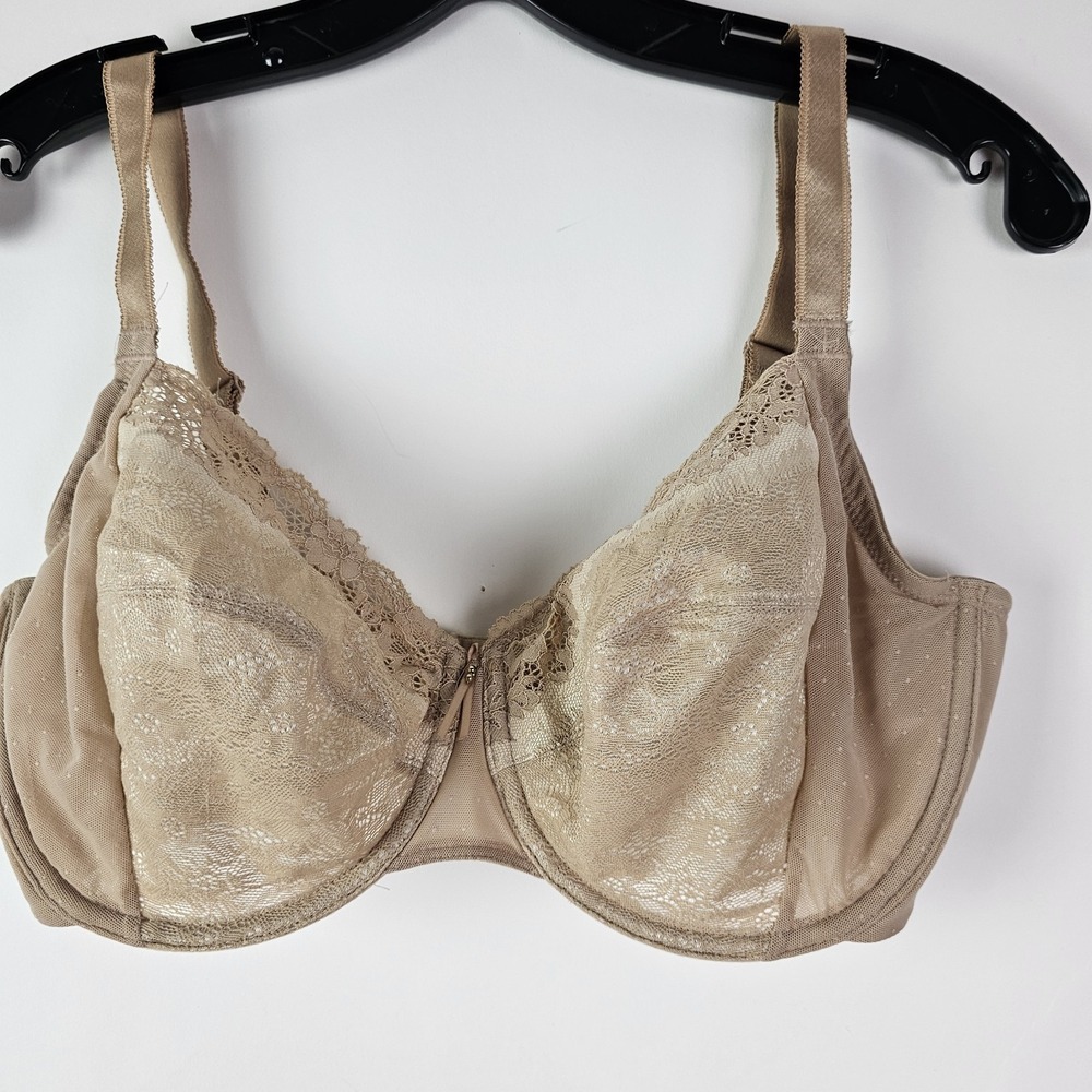WACOAL Nude BASIC BENEFITS‎ Underwire Lace Bra 855290 Size 34G